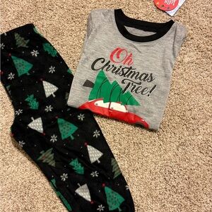 Carter's Gray and Black Christmas Pajama Set